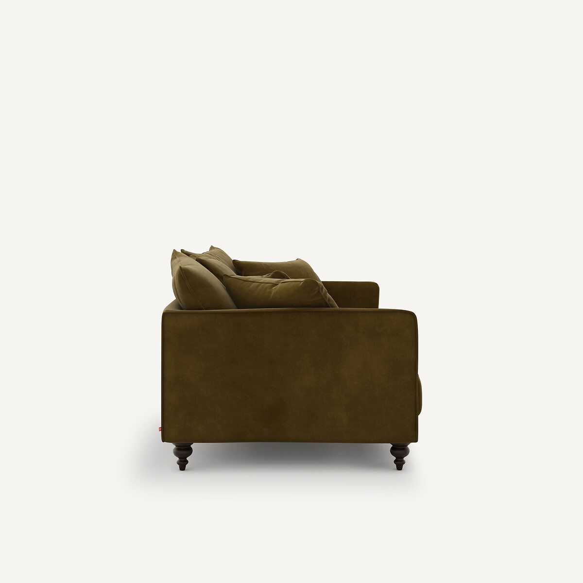 Canapé 3P compact velours, Lazare bronze, AM.PM