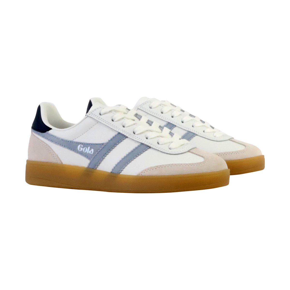 Baskets Viper Leather blanc-air-marine-gum, GOLA