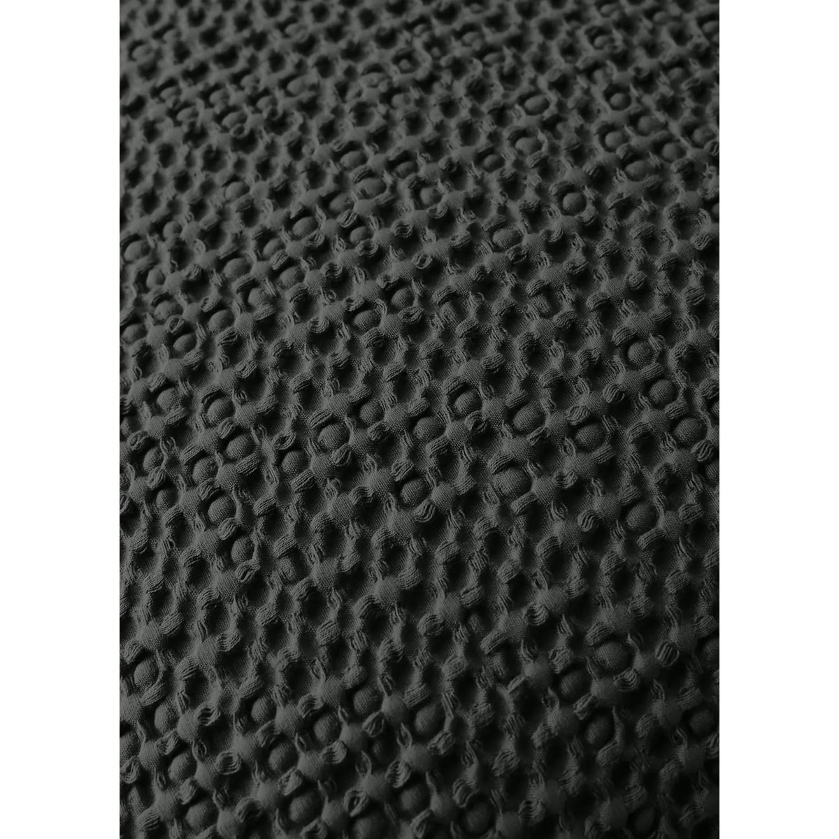 Housse de coussin en coton garment-dyed waffle 50x50 cm gris, MANGO HOME