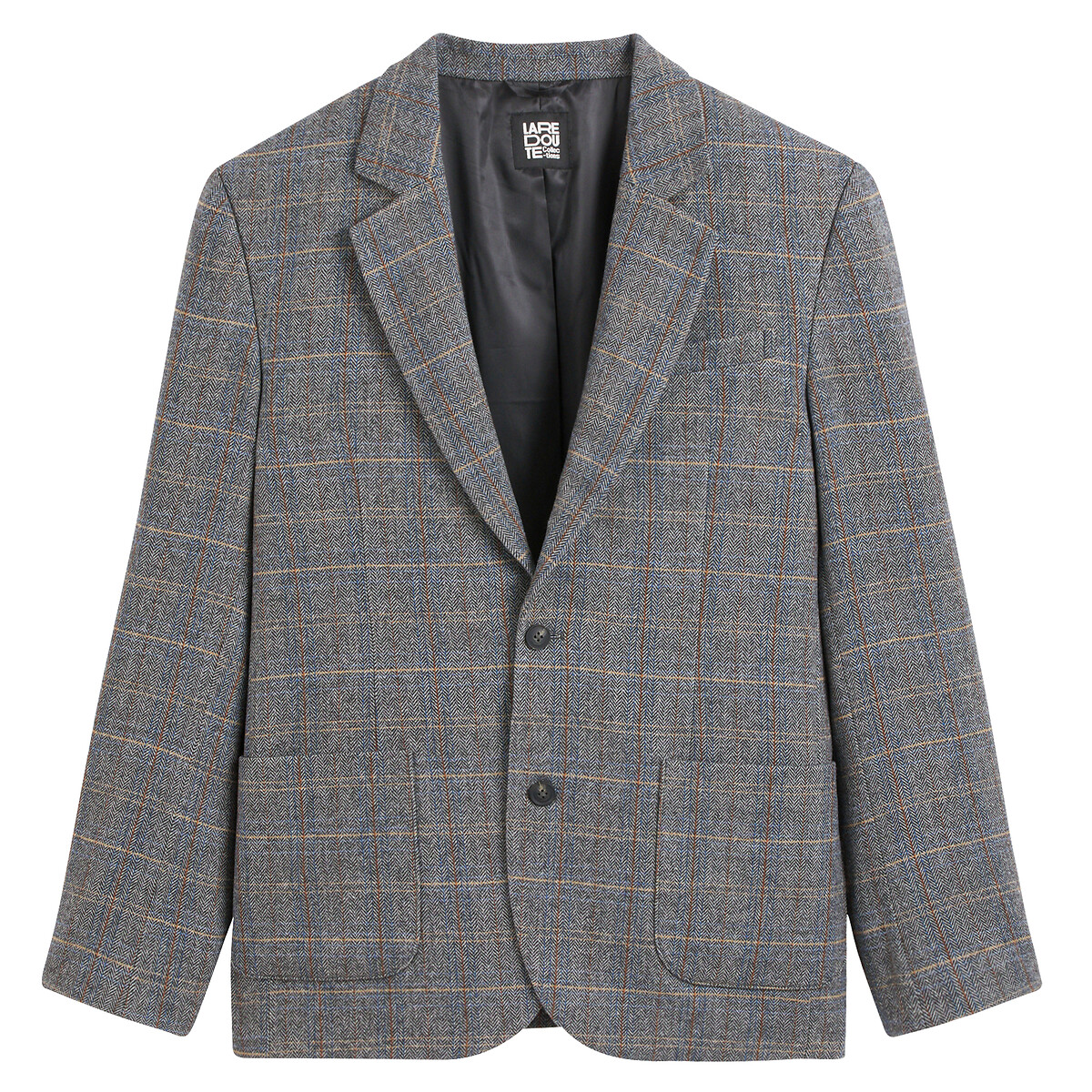Checked Straight Jacket beige checks, LA REDOUTE COLLECTIONS