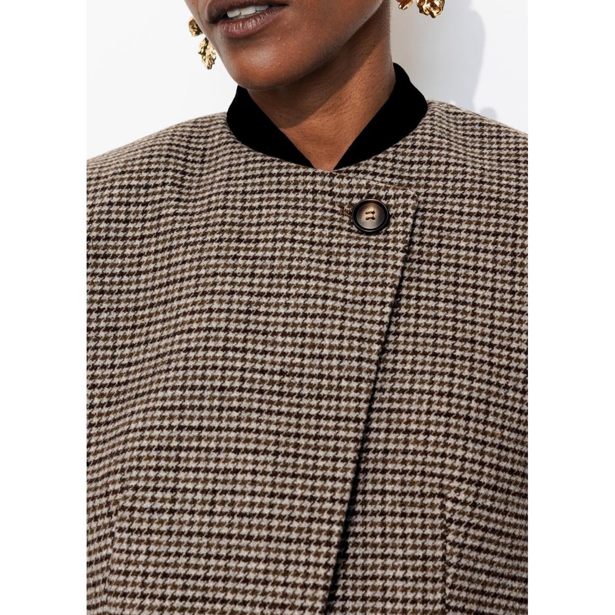 Veste courte croisée imprimé multicolore, PROMOD