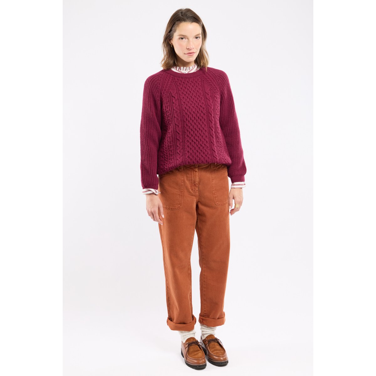 Jean taille élastique - coton rust, ARMOR-LUX