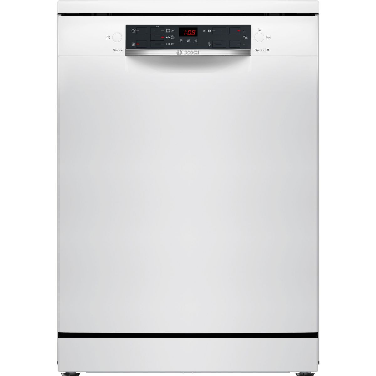 Lave vaisselle 60 cm SMS25AW12F, Série 2, VarioSpeed Plus couleur unique, BOSCH