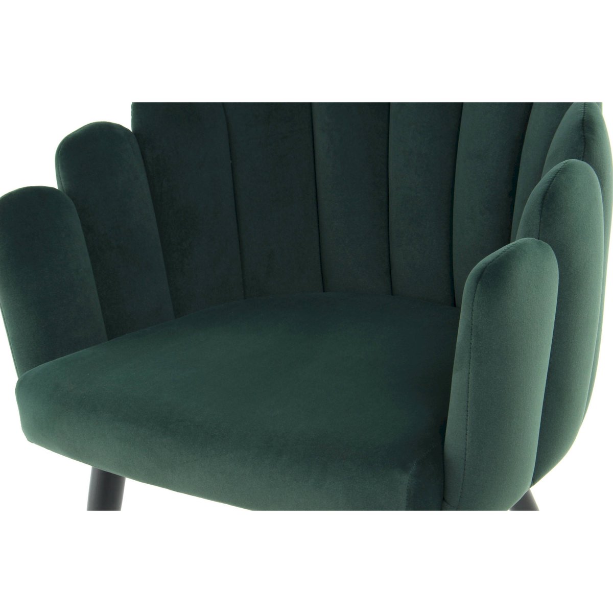Chaise de salle à manger en tissu, Jeane vert sapin profond, ARTE ESPINA