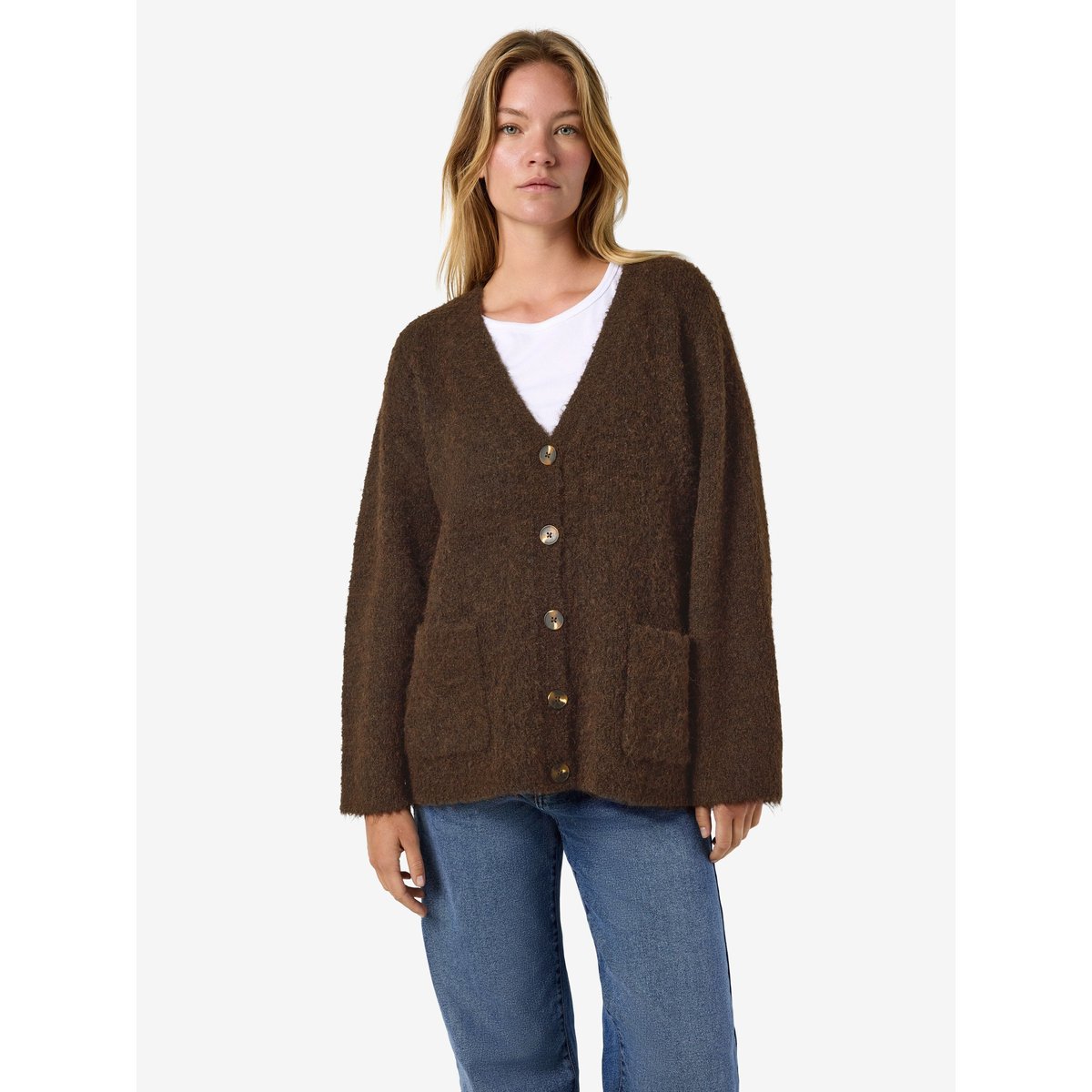 Cardigan marron - chocolate brown1, NOISY MAY
