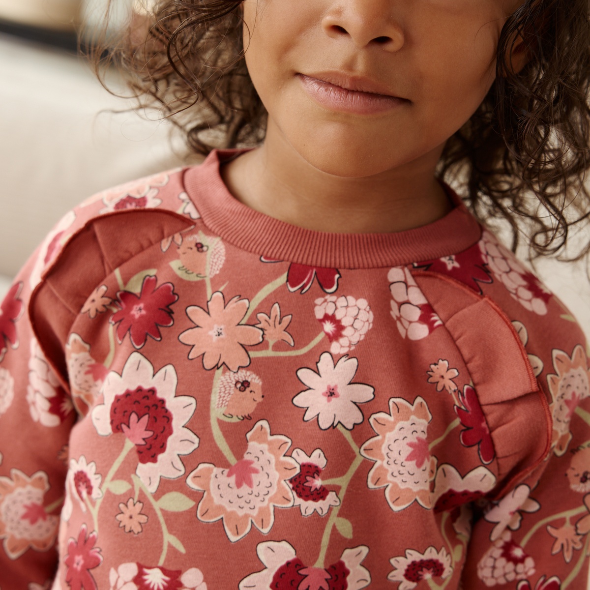 Robe enfant en molleton Harmony rose, PETIT BEGUIN