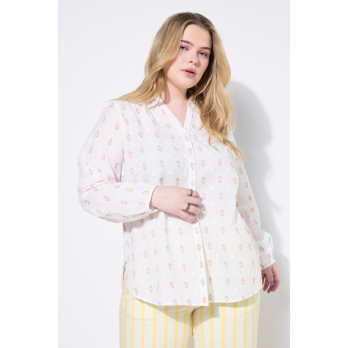 Blouse coupe Loose Shape beige clair, STUDIO UNTOLD