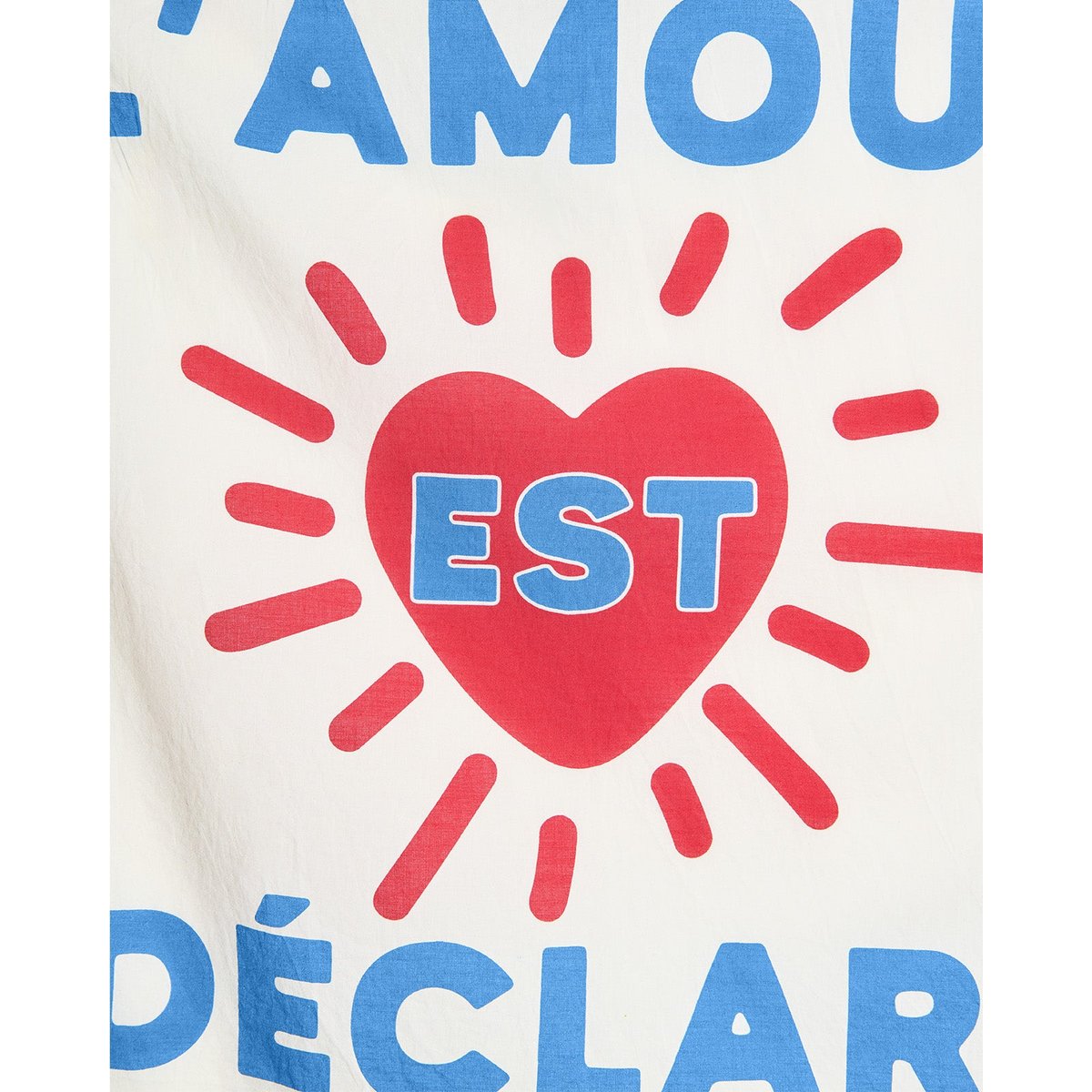 Bandana L'amour est déclaré beige crème, EMOI EMOI