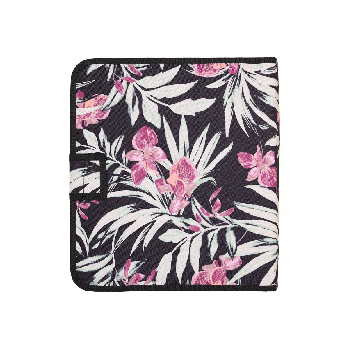 Classeur à quatre anneaux WHAT A DAY. noir anthracite wind swept floral, ROXY