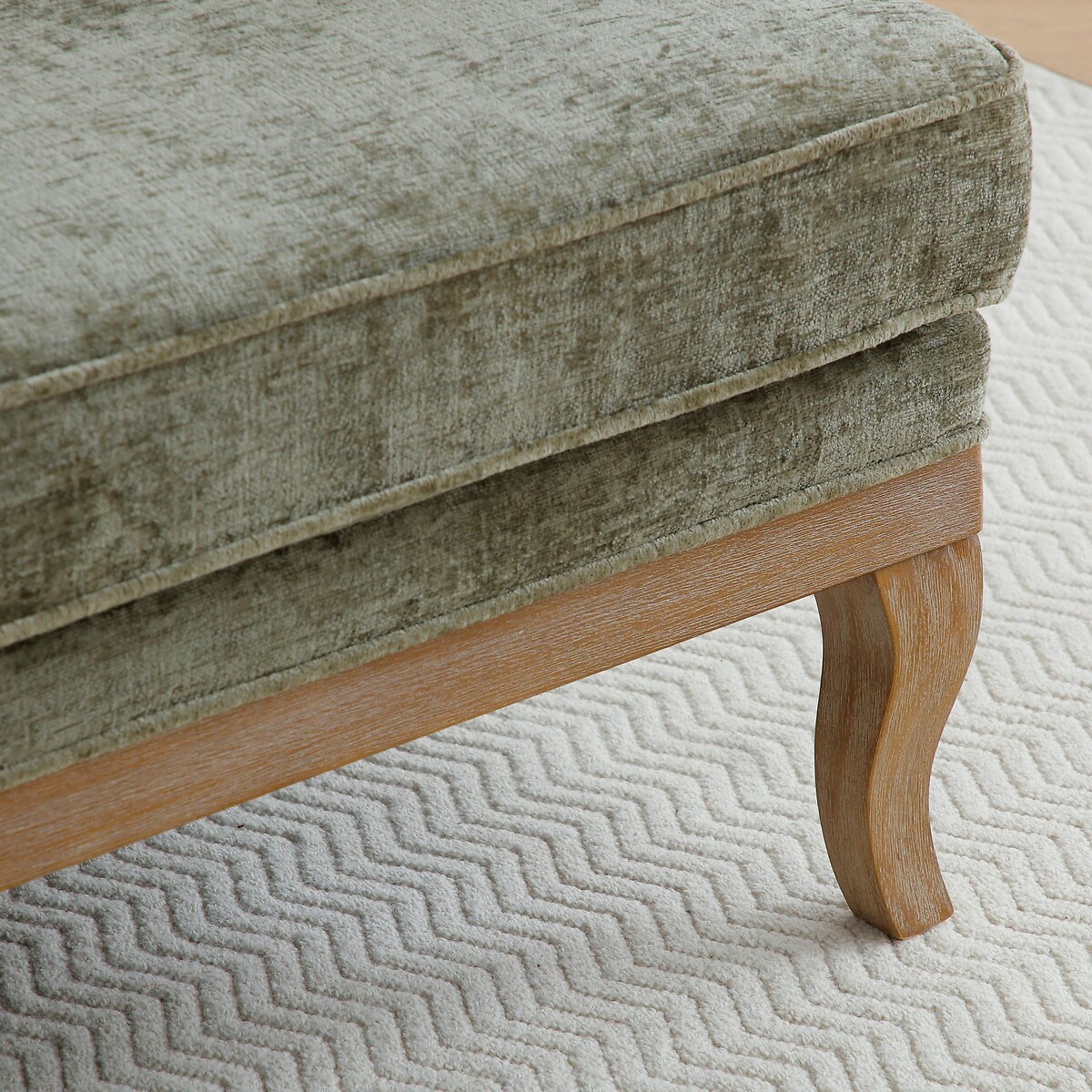 Oakley Distressed Chenille 2 Seater Accent Sofa olive, SO'HOME