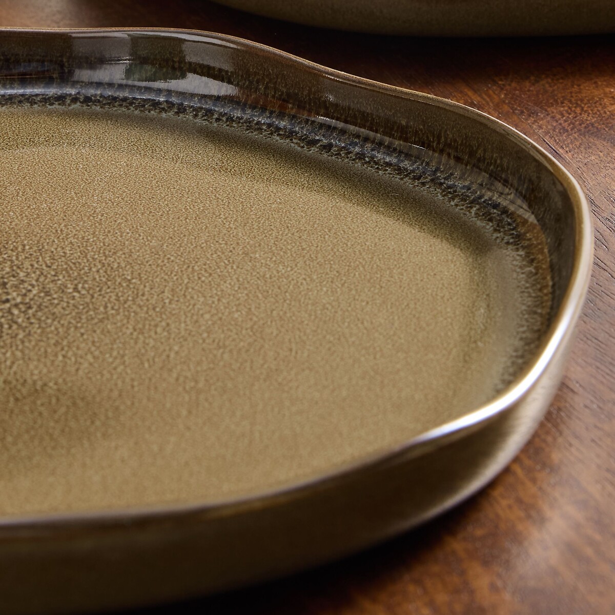 MADE.COM Set of 4 Vinnie Dinner Plates in Brown brown , MADE