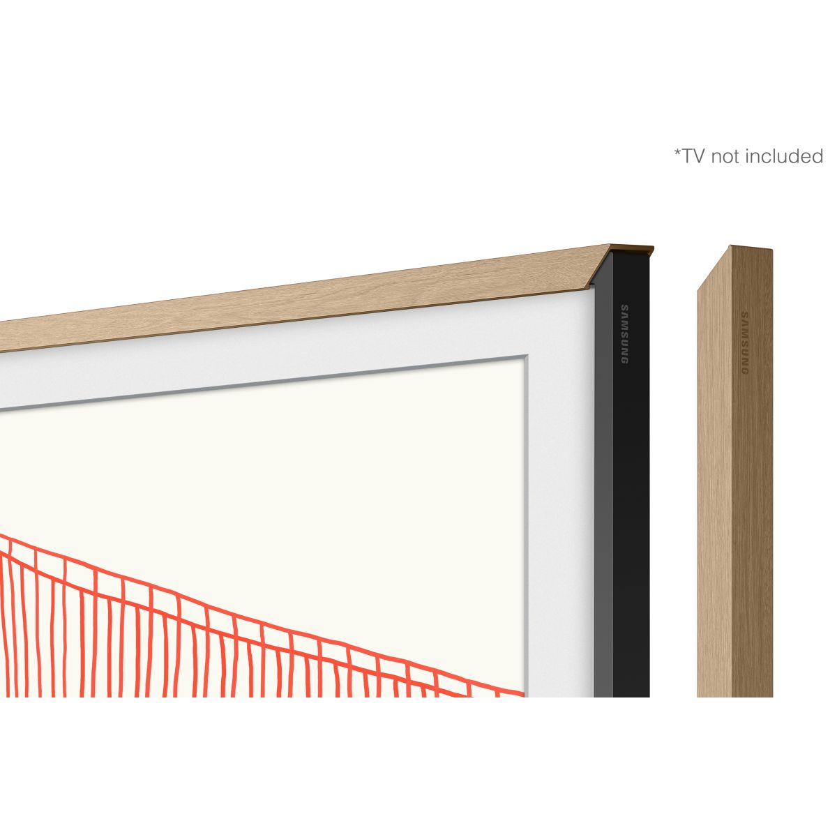 Cadre The Frame couleur Teck - Compatible TV The Frame 43'' couleur unique, SAMSUNG