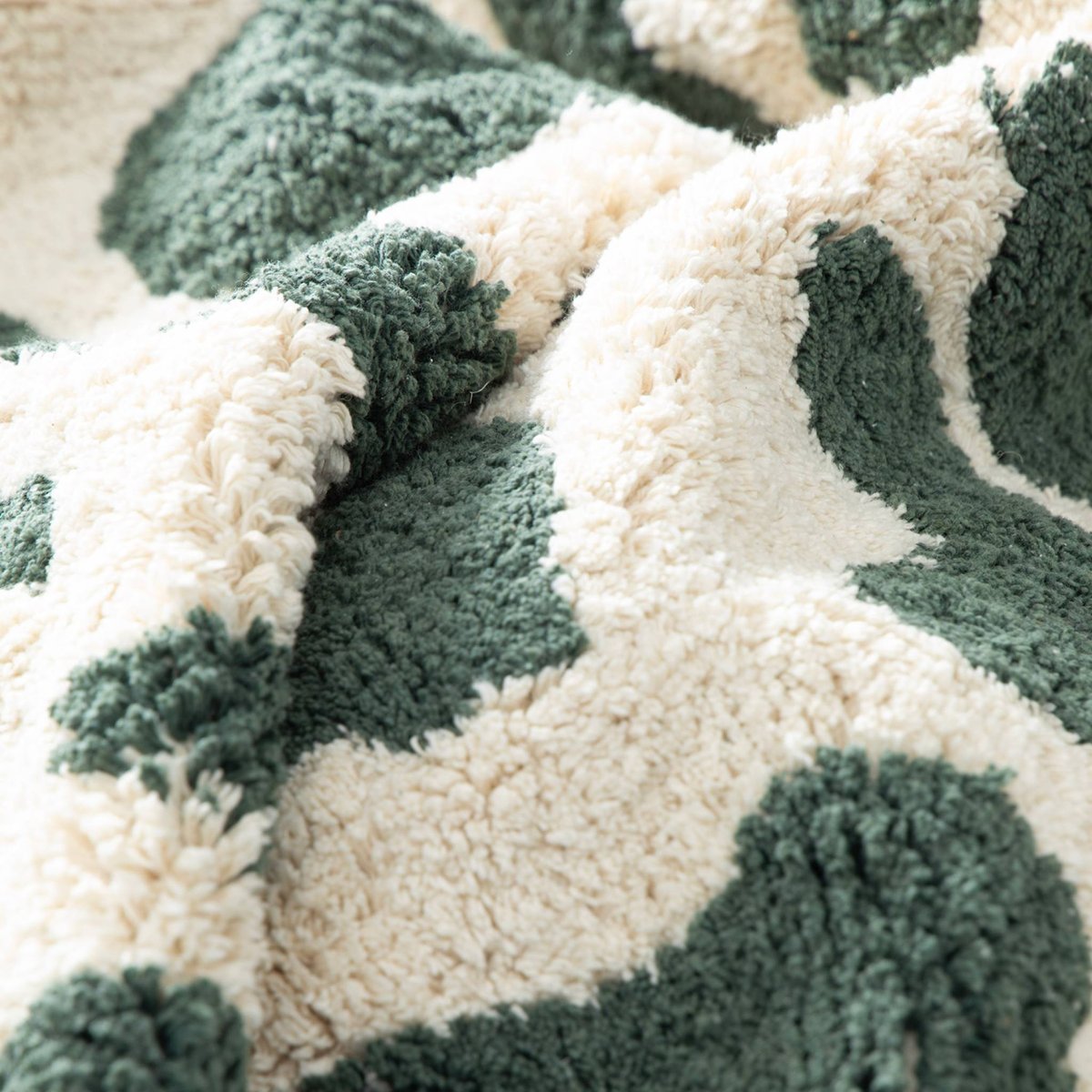 Tapis intérieur rectangulaire contemporain GLEN vert foncé, SWEEEK