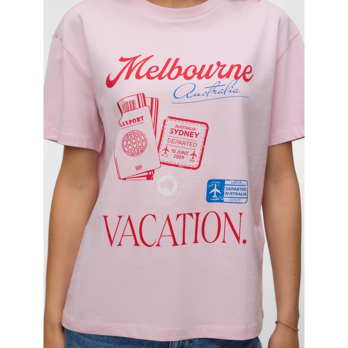 T-Shirt rose - pink-a-boo, VERO MODA