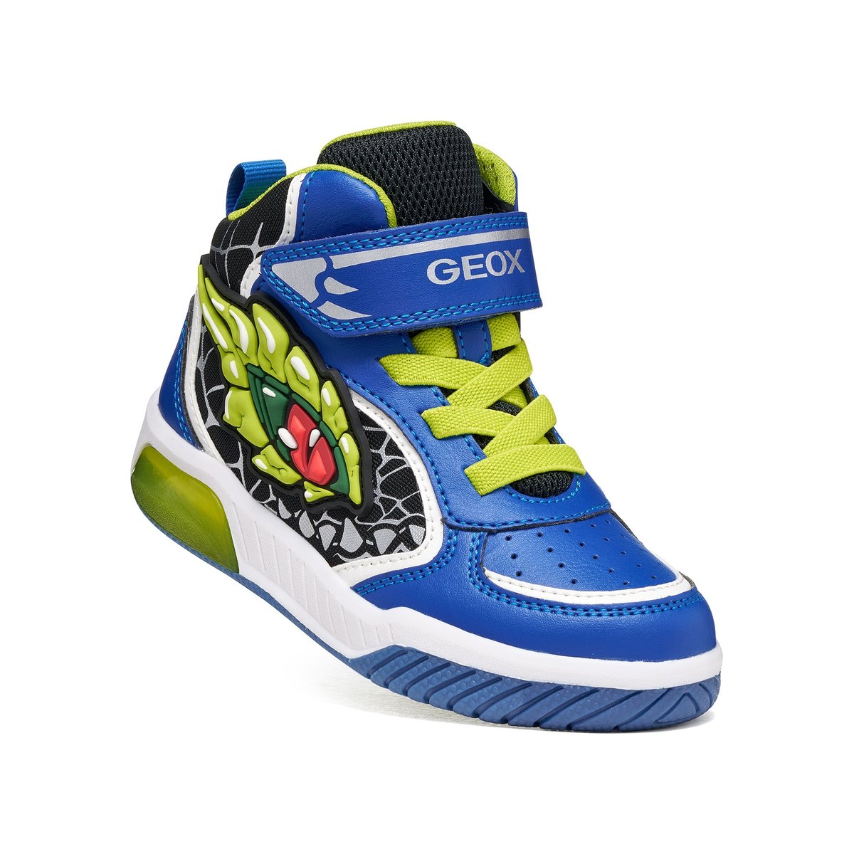 Baskets À Led J INEK bleu roi/citron vert, GEOX