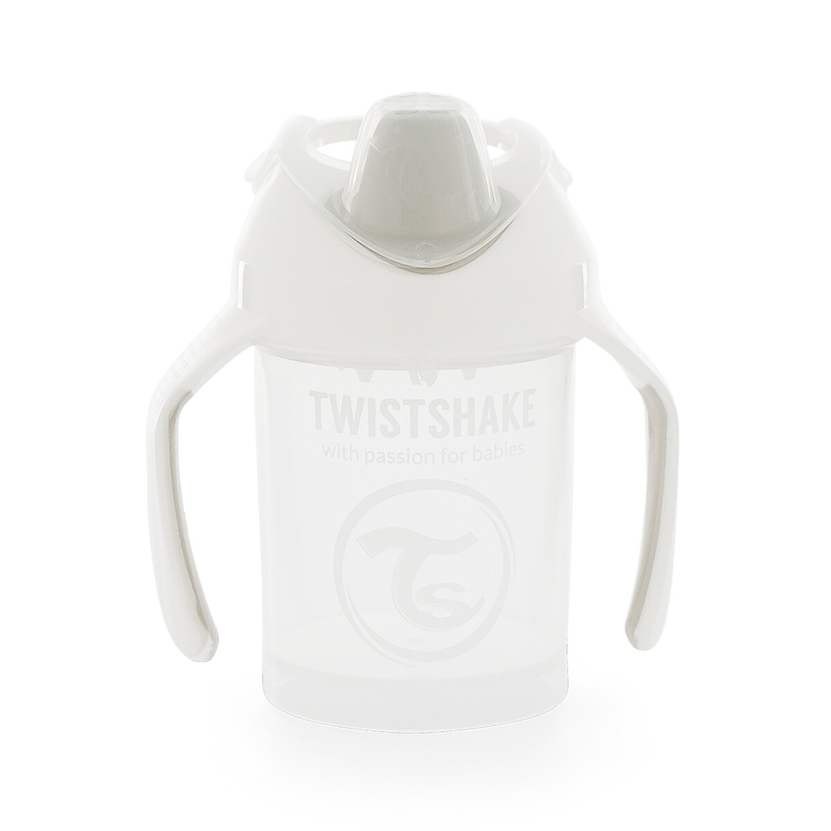 Copo de Aprendizagem Twistshake Mini Cup, 4m+, em lotes de 2 branco, TWISTSHAKE