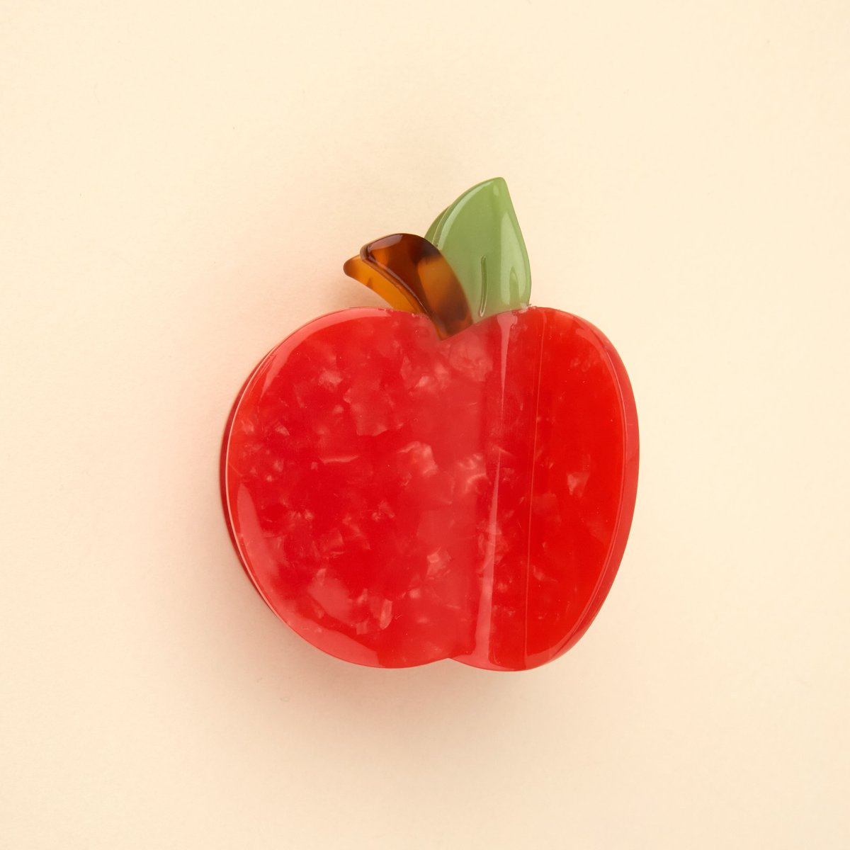 Pince à cheveux POMME rouge, COUCOU SUZETTE