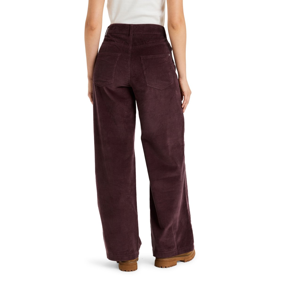 Pantalon ample en velours côtelé SURF ON CLOUD CORD. rouge huckleberry, ROXY