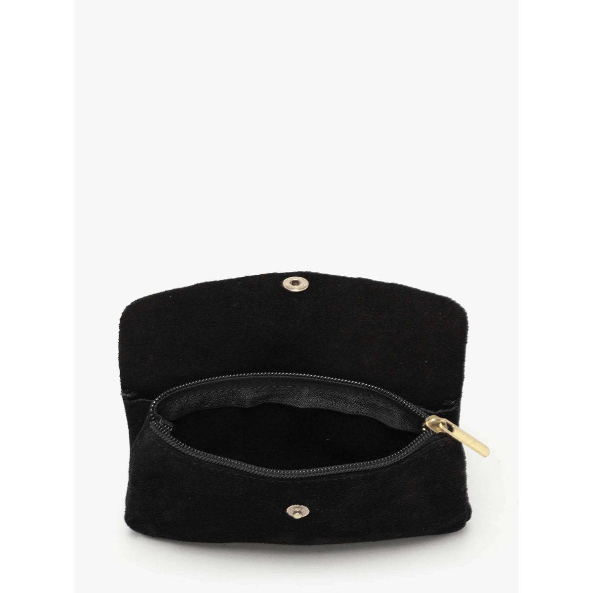 Porte-monnaie Velvet cuir nero, MILANO