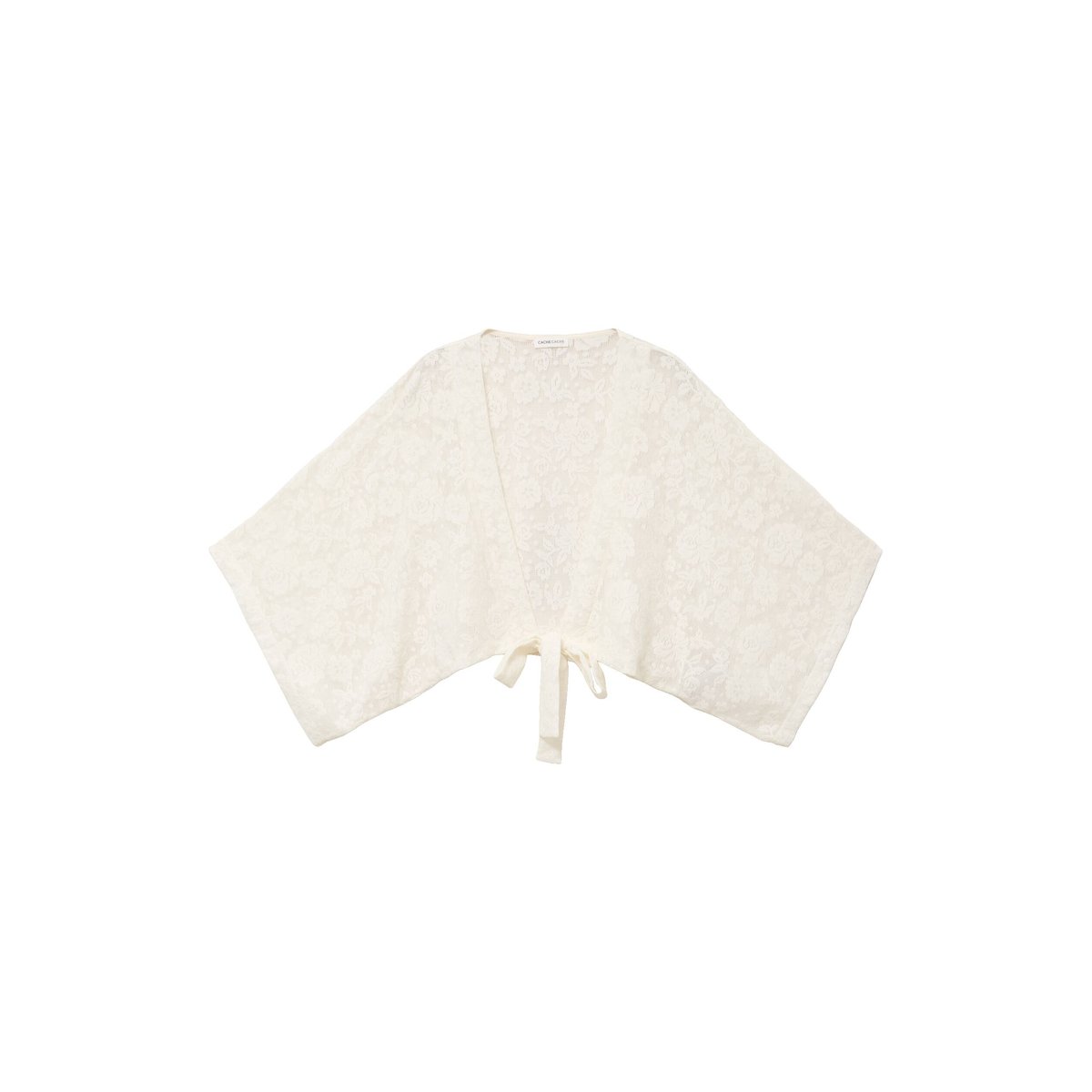 Kimono oversize ajouré ecru, CACHE CACHE