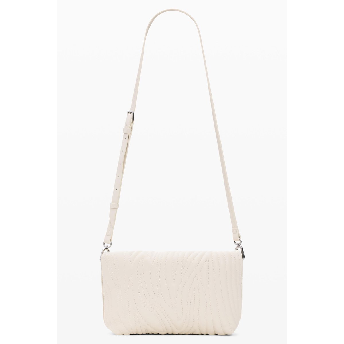 Sac moyen gravé beige, DESIGUAL