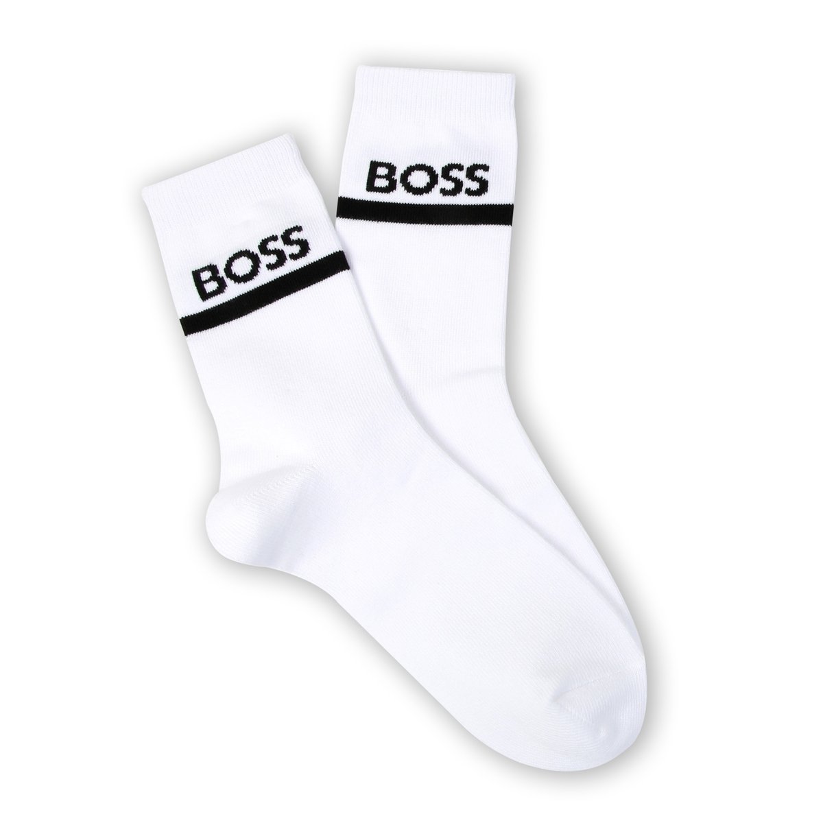 Lot de 2 paires de chaussettes blanc, BOSS KIDSWEAR