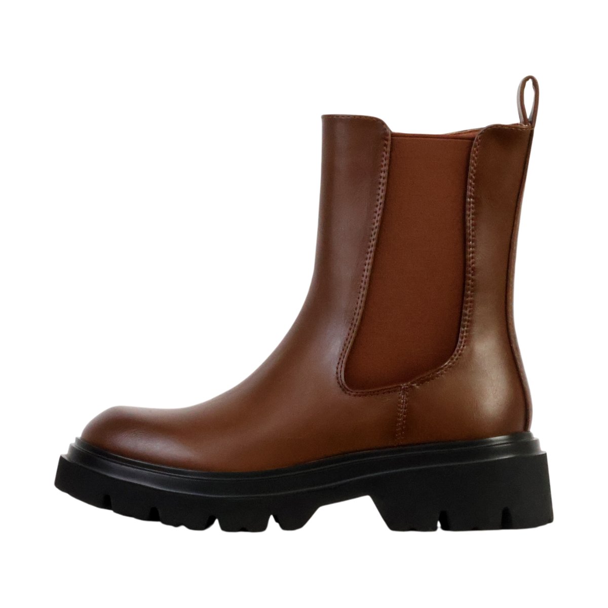 Bottines à Zip camel, ENZA NUCCI