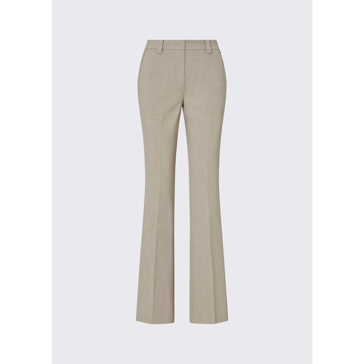 Pantalon fit & flare en toile mélange beige, LIU JO