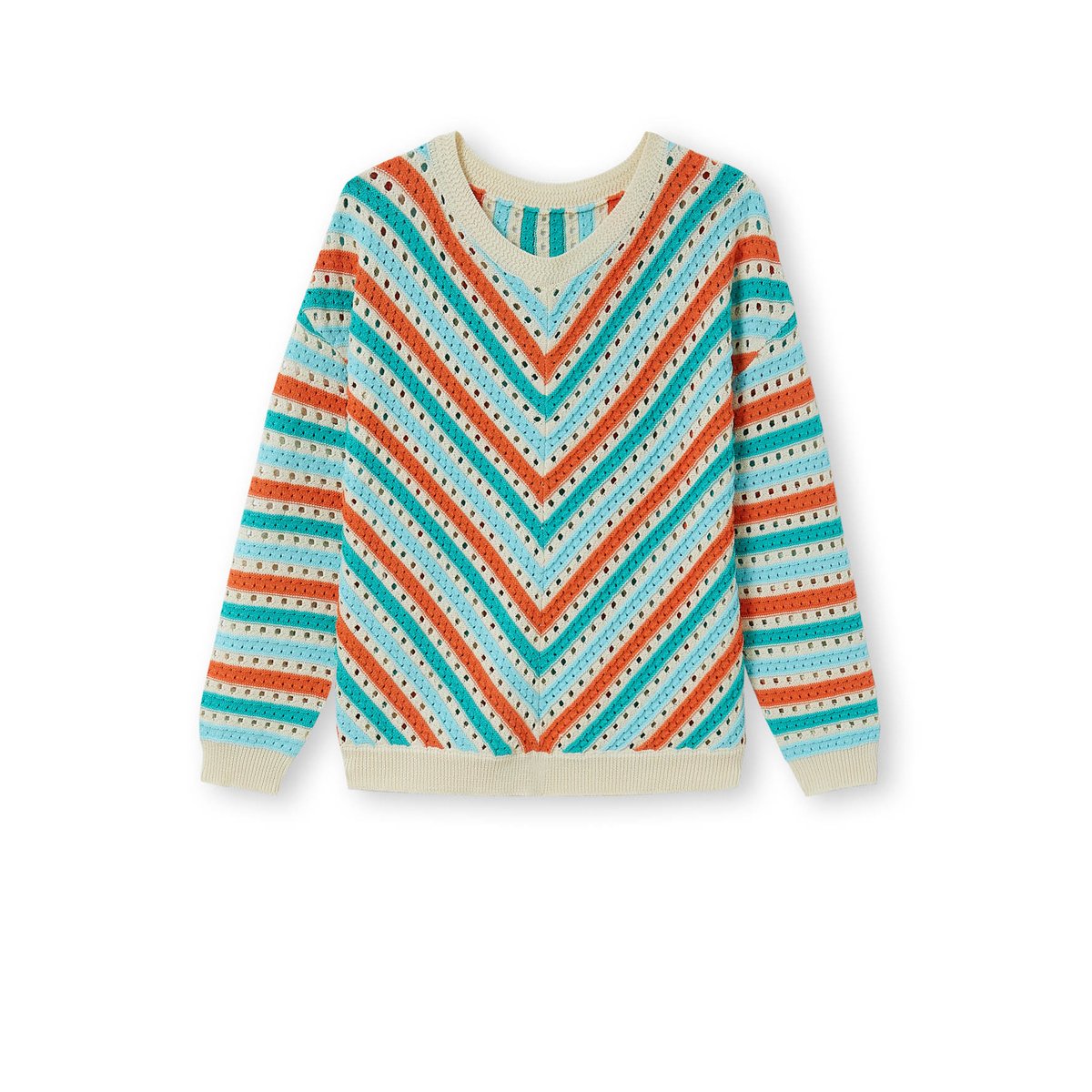 Pull à rayures ecru, DAXON