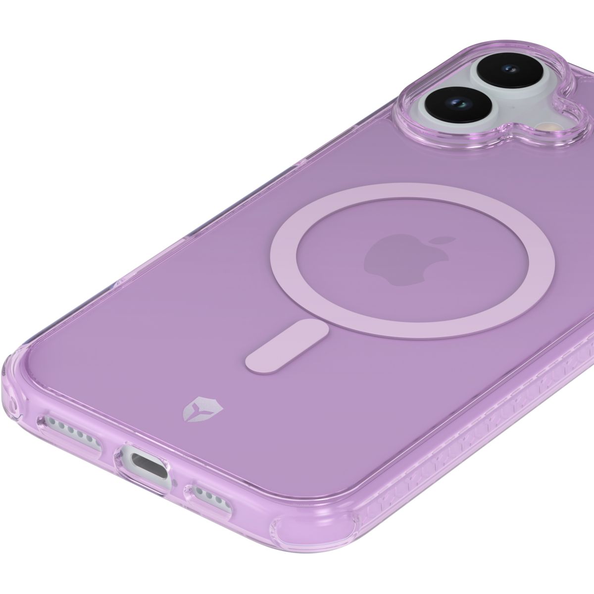 Coque iPhone 16 Air Frost MagSafe Violet couleur unique, FORCE CASE
