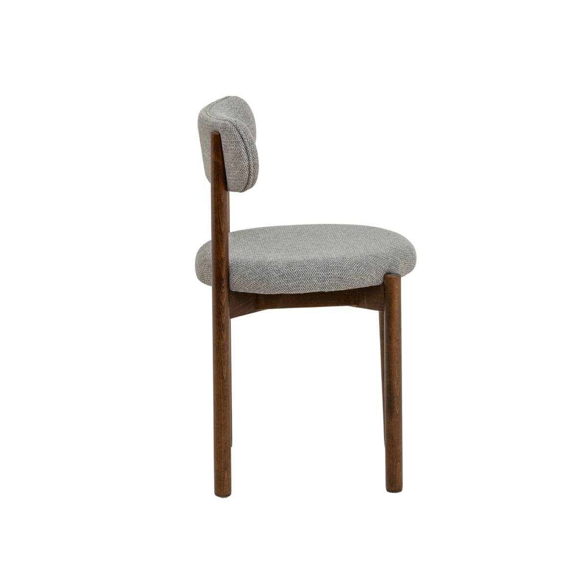 Lot de 2 chaises en bois de hêtre LÉRIDA bois foncé, MADE IN MEUBLES
