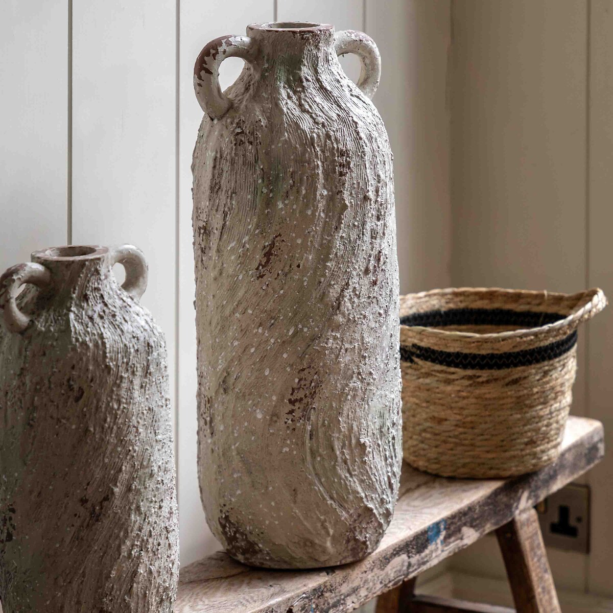 50cm Rustic Textured Vase natural, ÉDITÉ