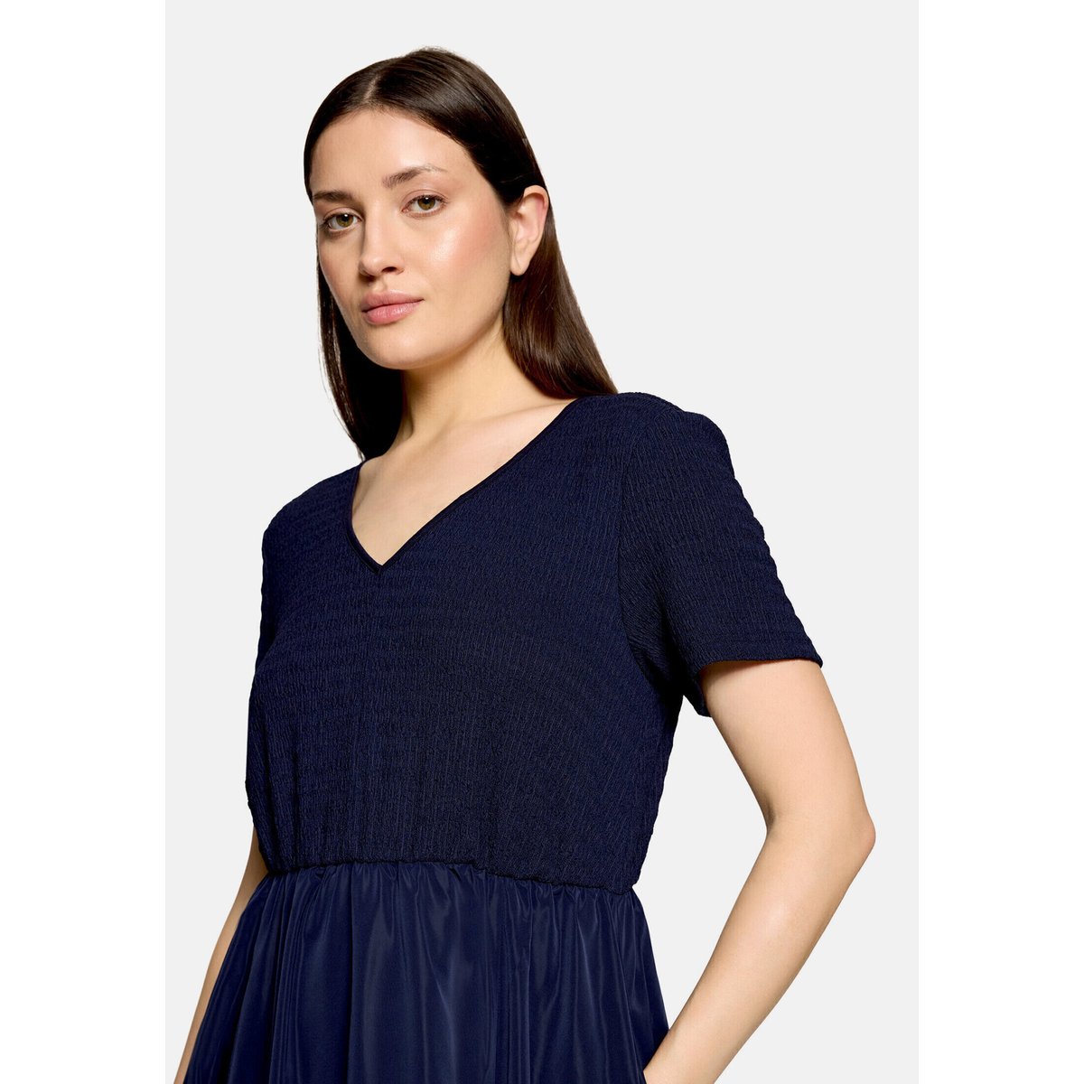 Robe longueur midi à poches extérieures maritime blue, CARTOON