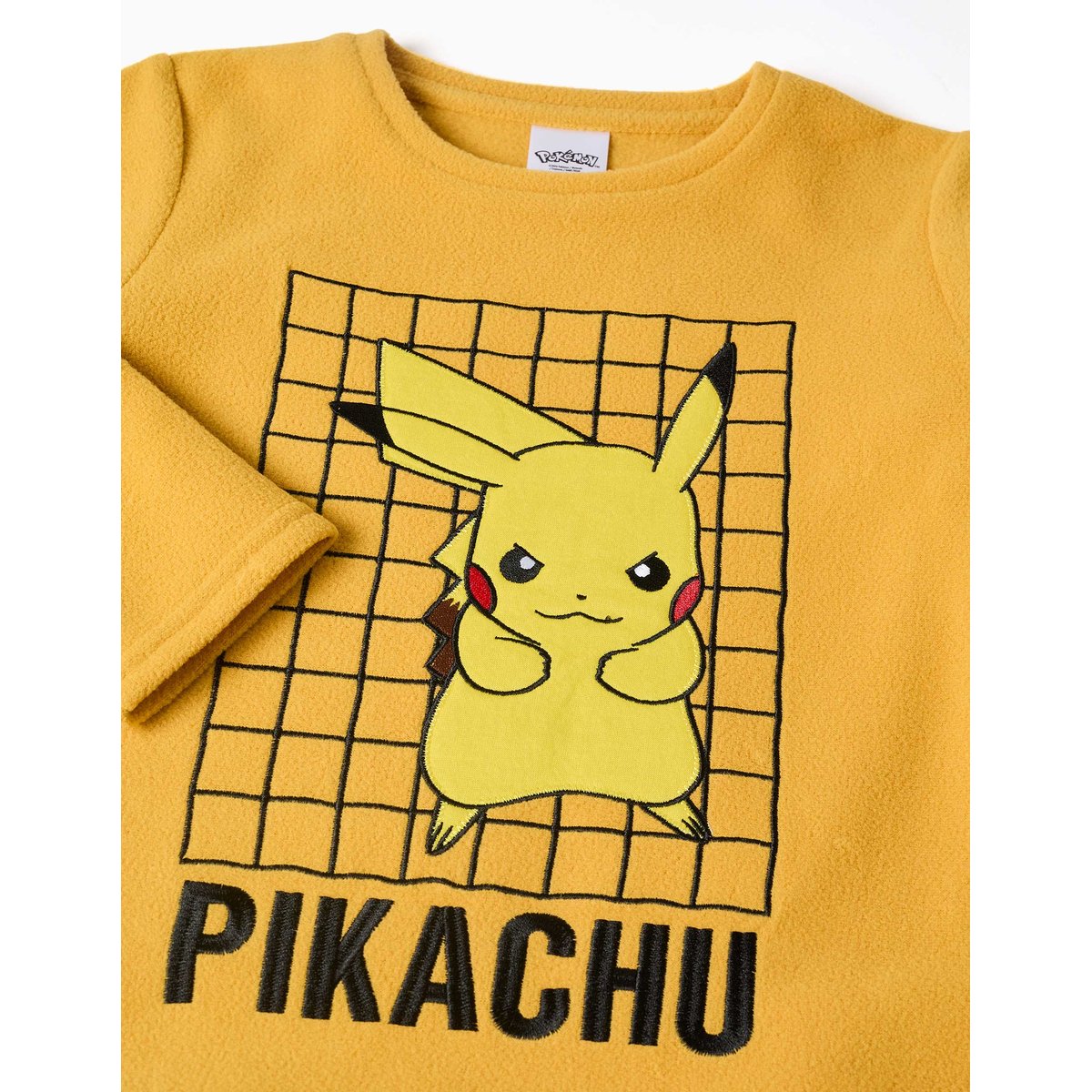 Pyjama en polaire avec broderie Pikachu jaune, ZIPPY