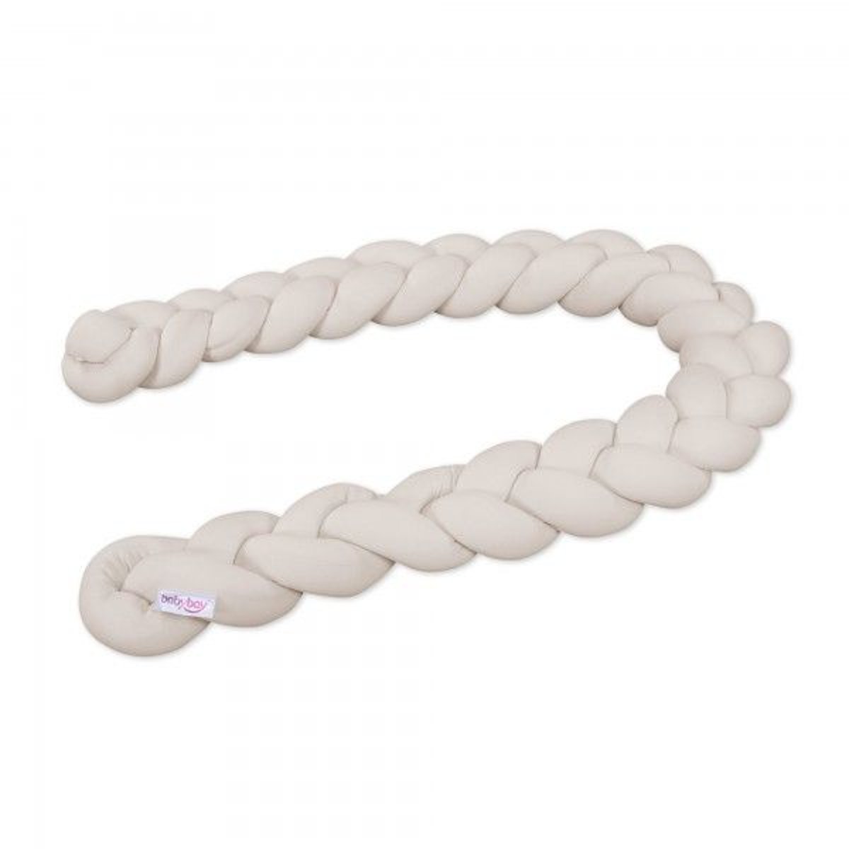 Tour de lit tressé Cododo Crème couleur unique, BABYBAY