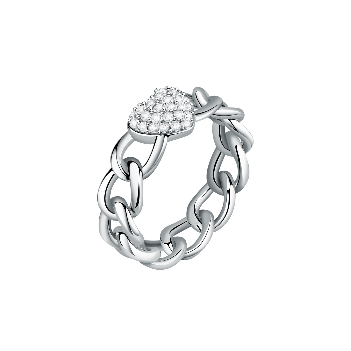 Bague en laiton et cristal INCONTRI argent, MORELLATO