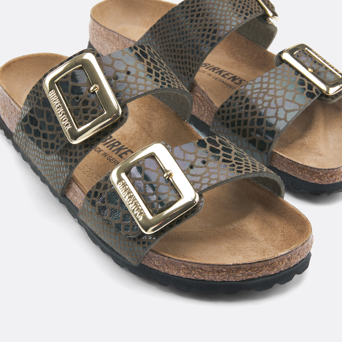 Mules doubles brides Sydney marron, BIRKENSTOCK