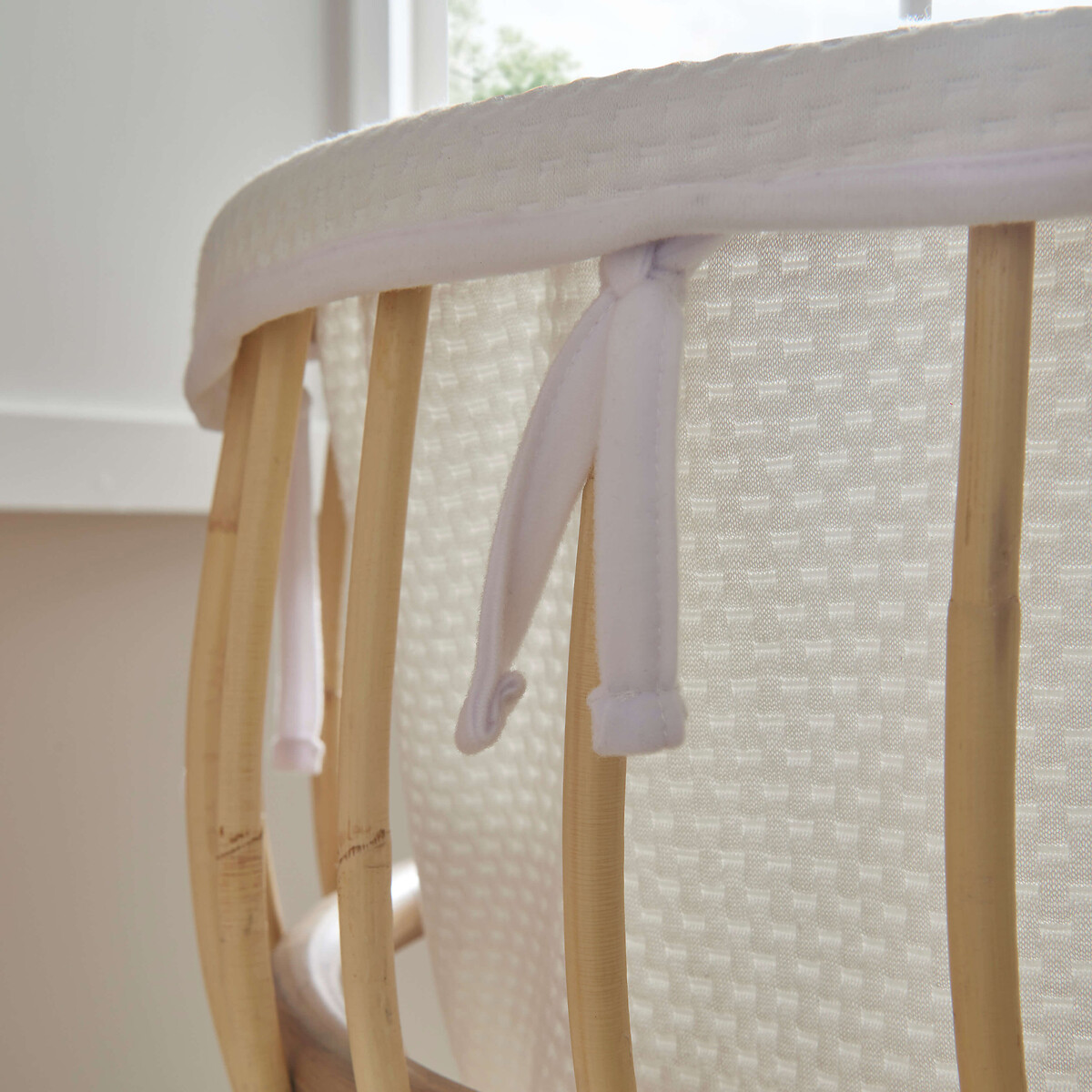 Aria Rattan Crib beige, CUDDLECO
