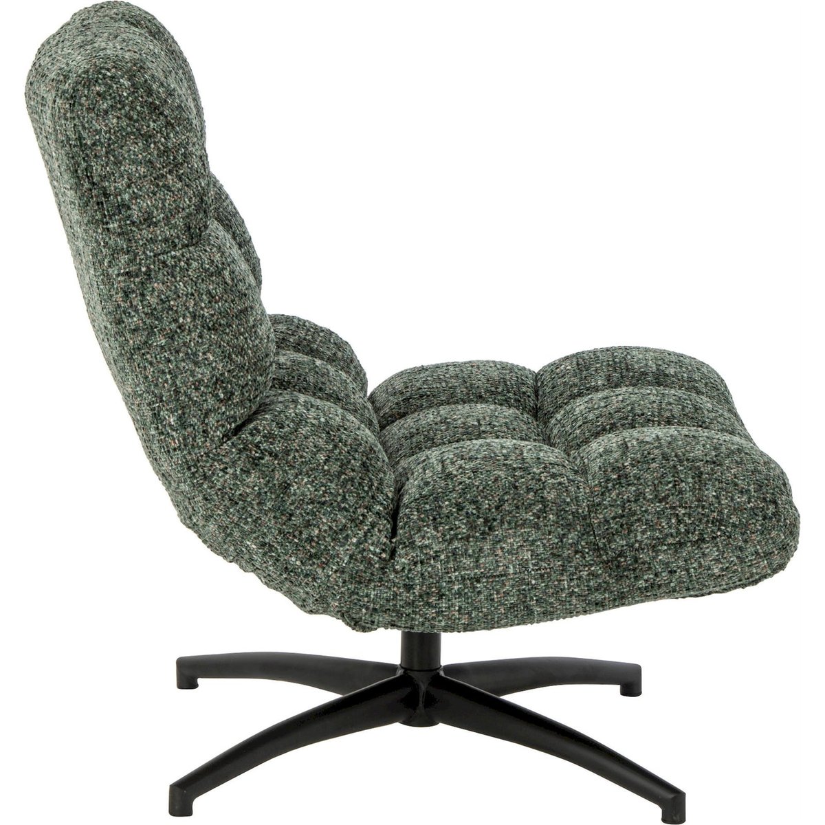 Chaise longue matelassée en métal vert émeraude, RECOLLECTION