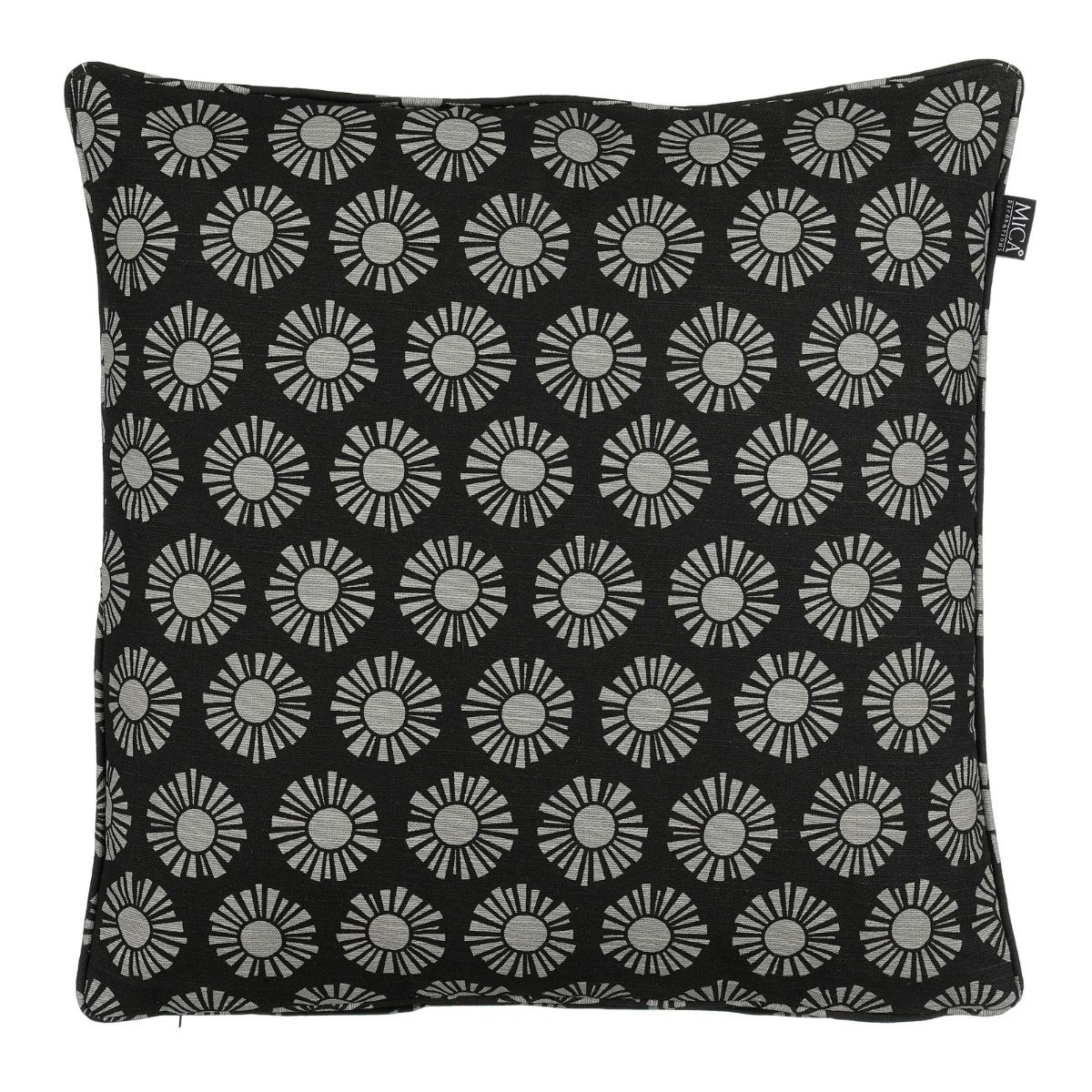 Coussin de jardin KUMARA noir, MICA DECORATIONS
