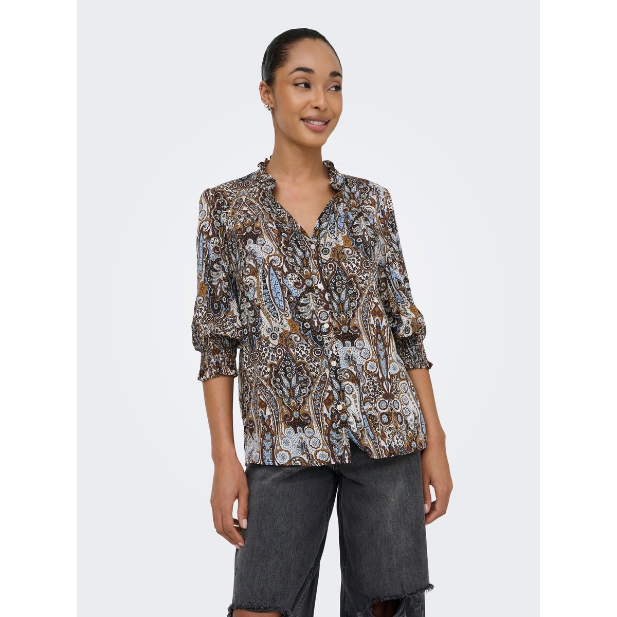 Chemise chicory coffee, ONLY
