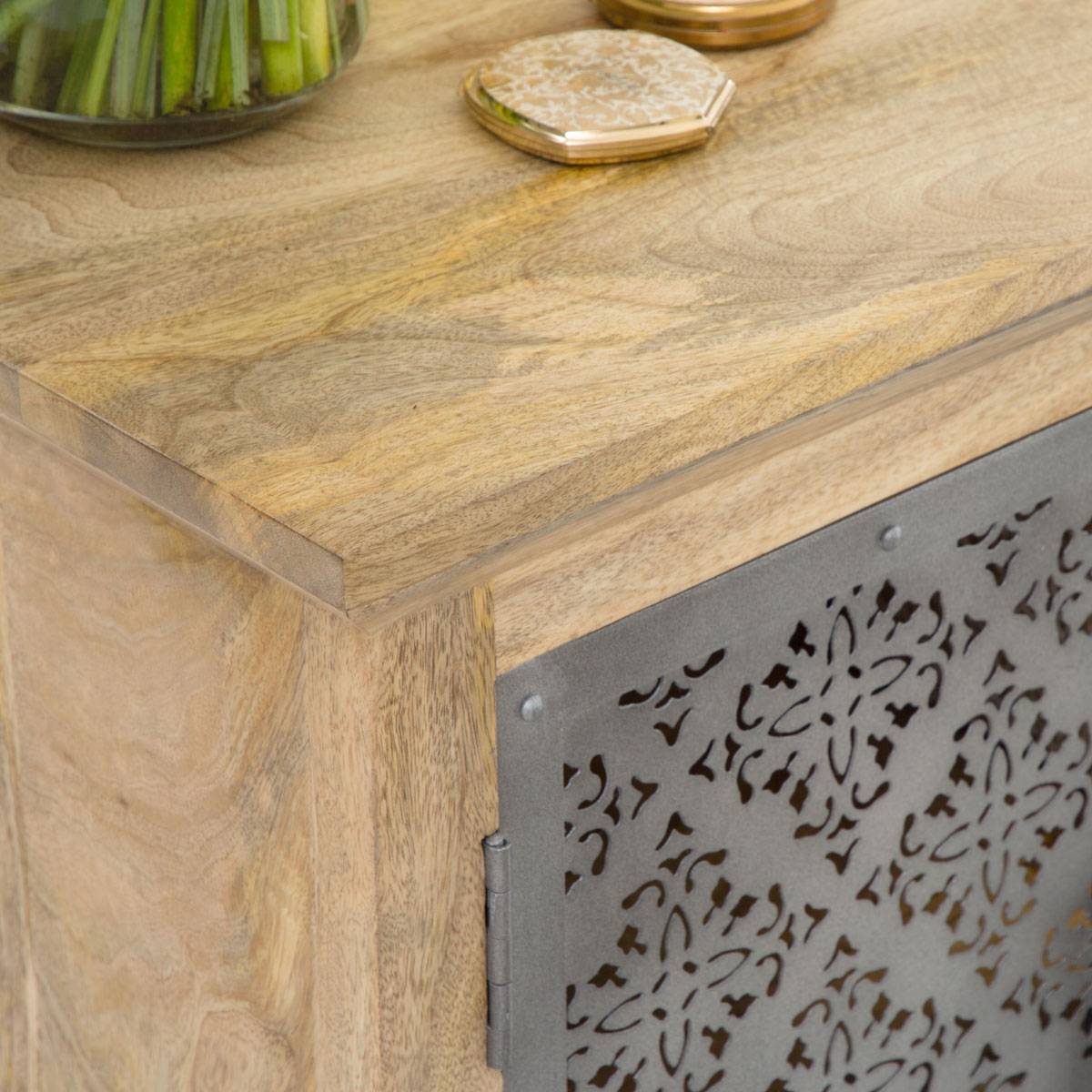 Buffet en bois de manguier SAHARA gris, MADE IN MEUBLES