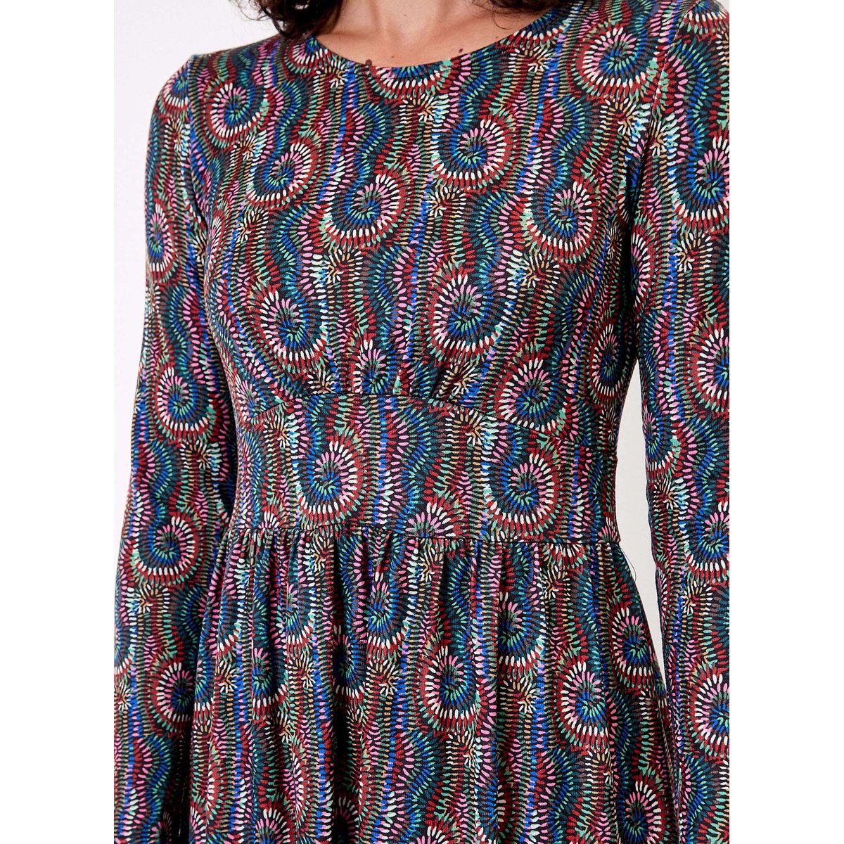 Robe midi maille BAVERLY bleu dena, LA FIANCÉE