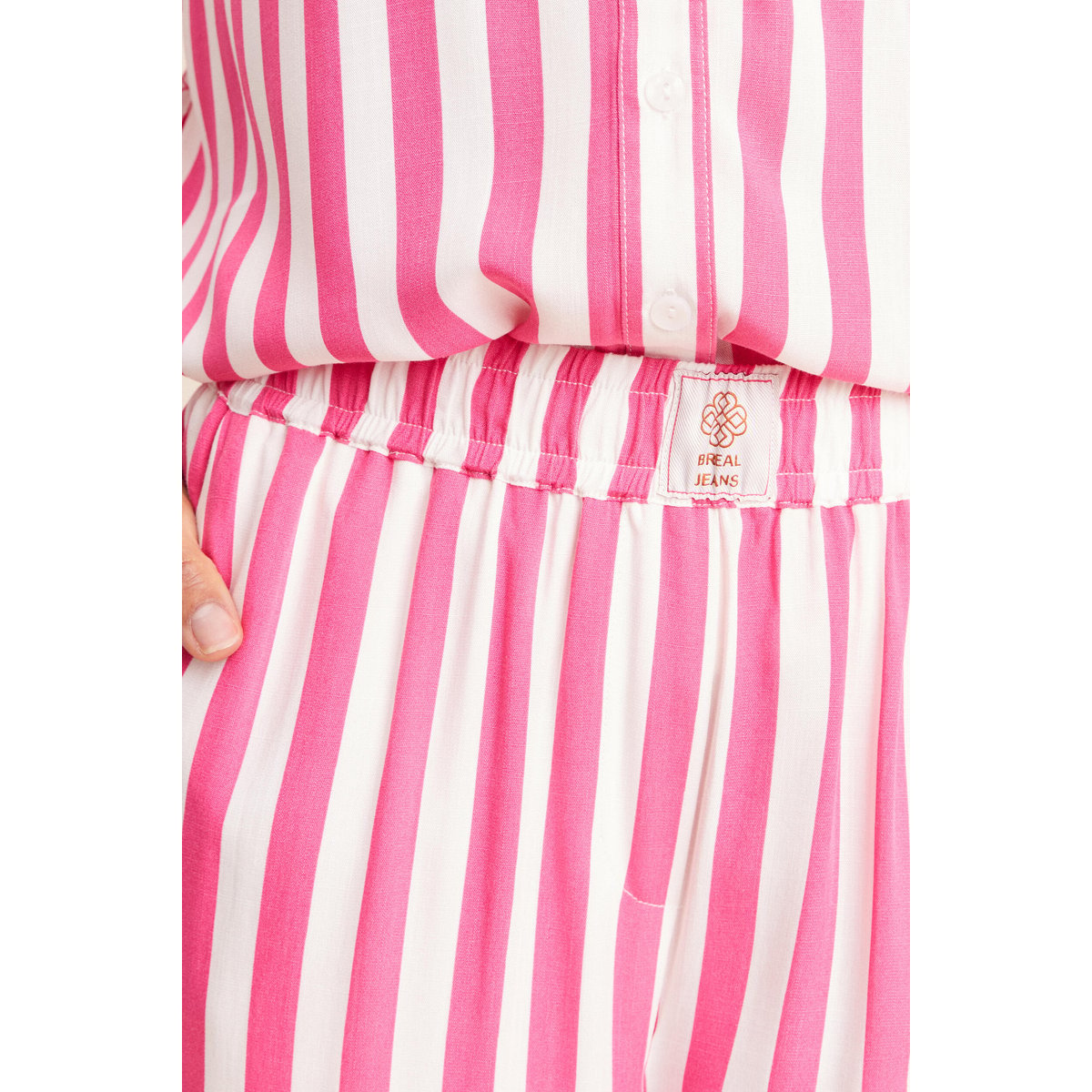 Pantalon fluide et large taille standard rose fushia, BREAL