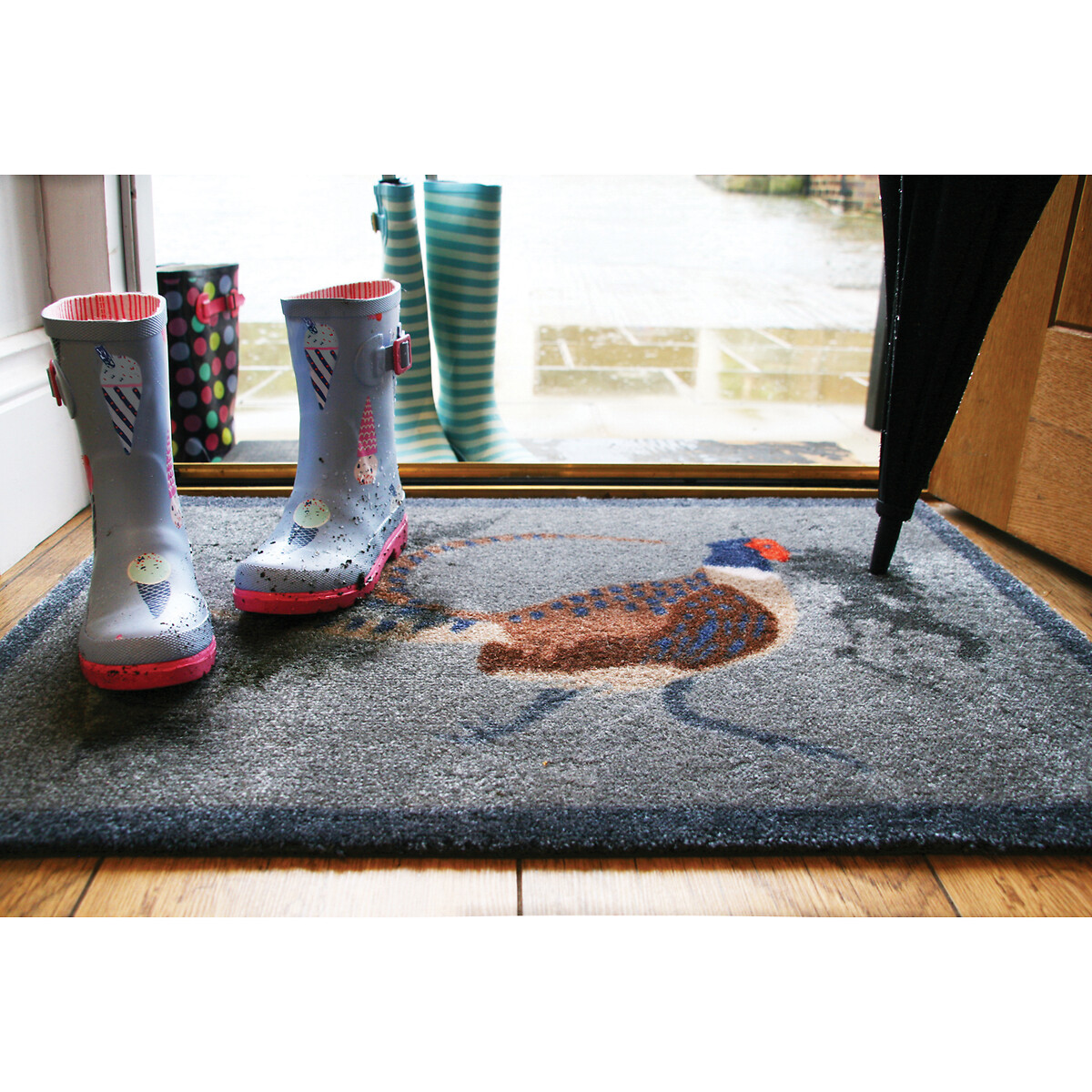 Pheasant Doormat grey, MY MAT