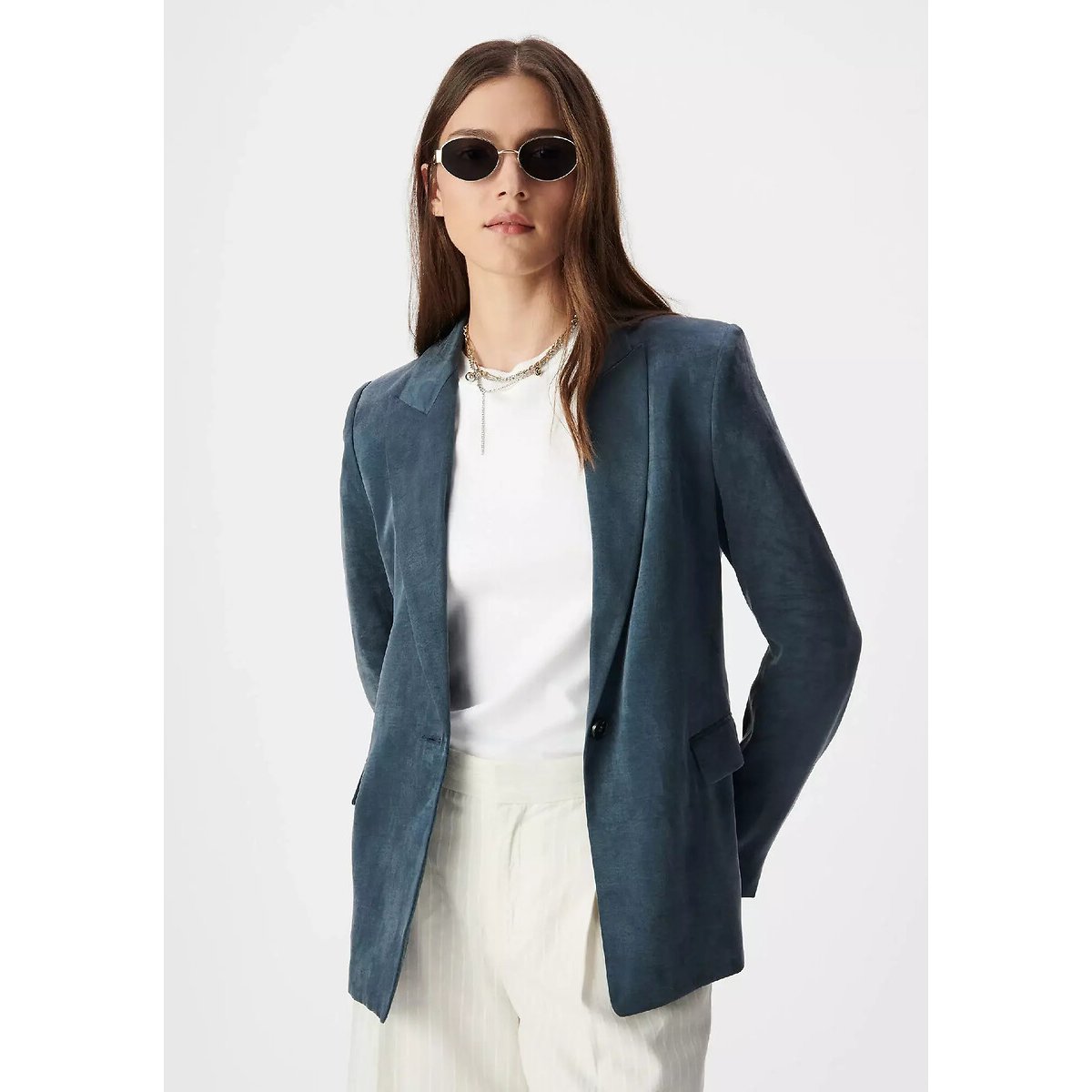 Blazer coupe droite marine, IKKS