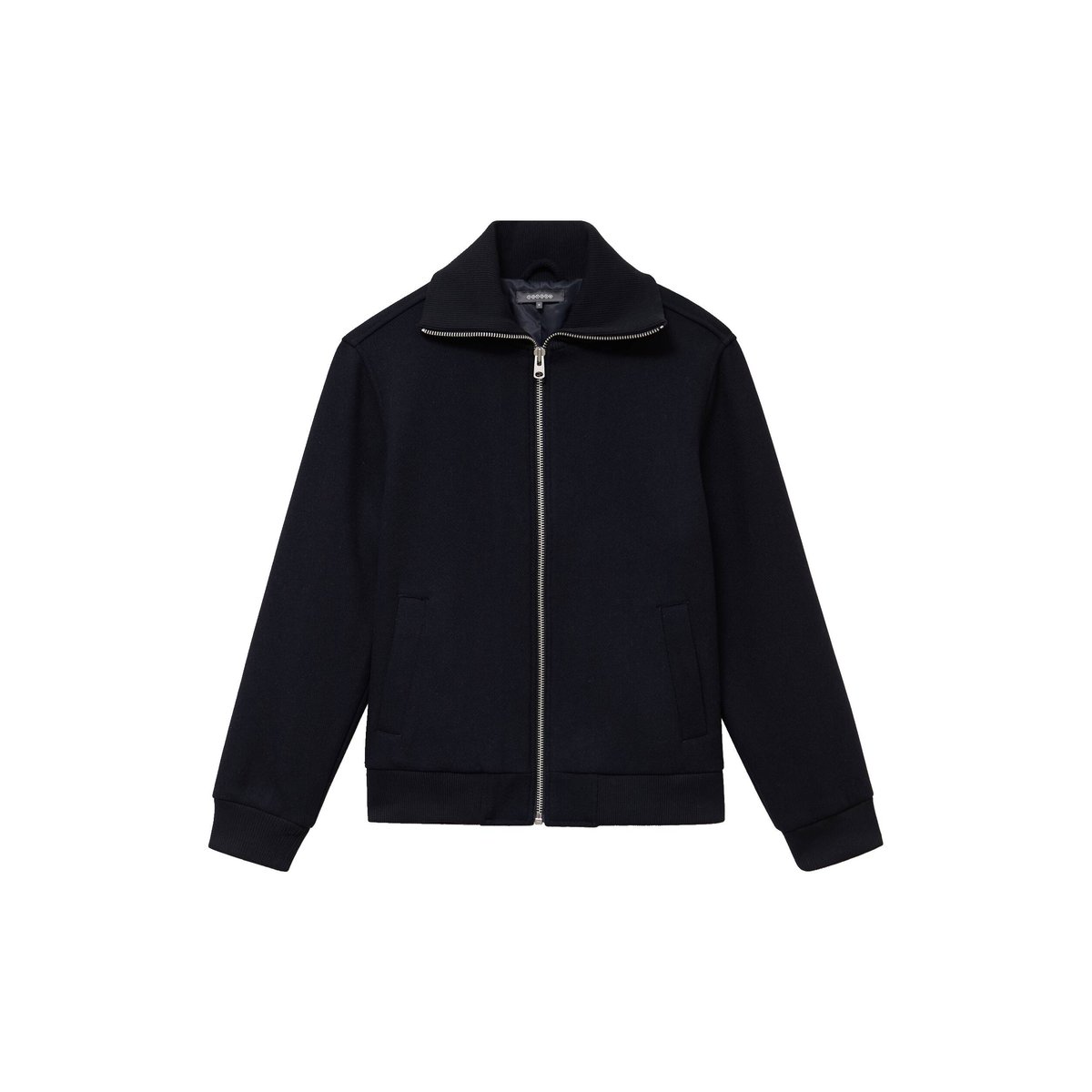 Blouson col camionneur manches longues bleu marine, BONOBO