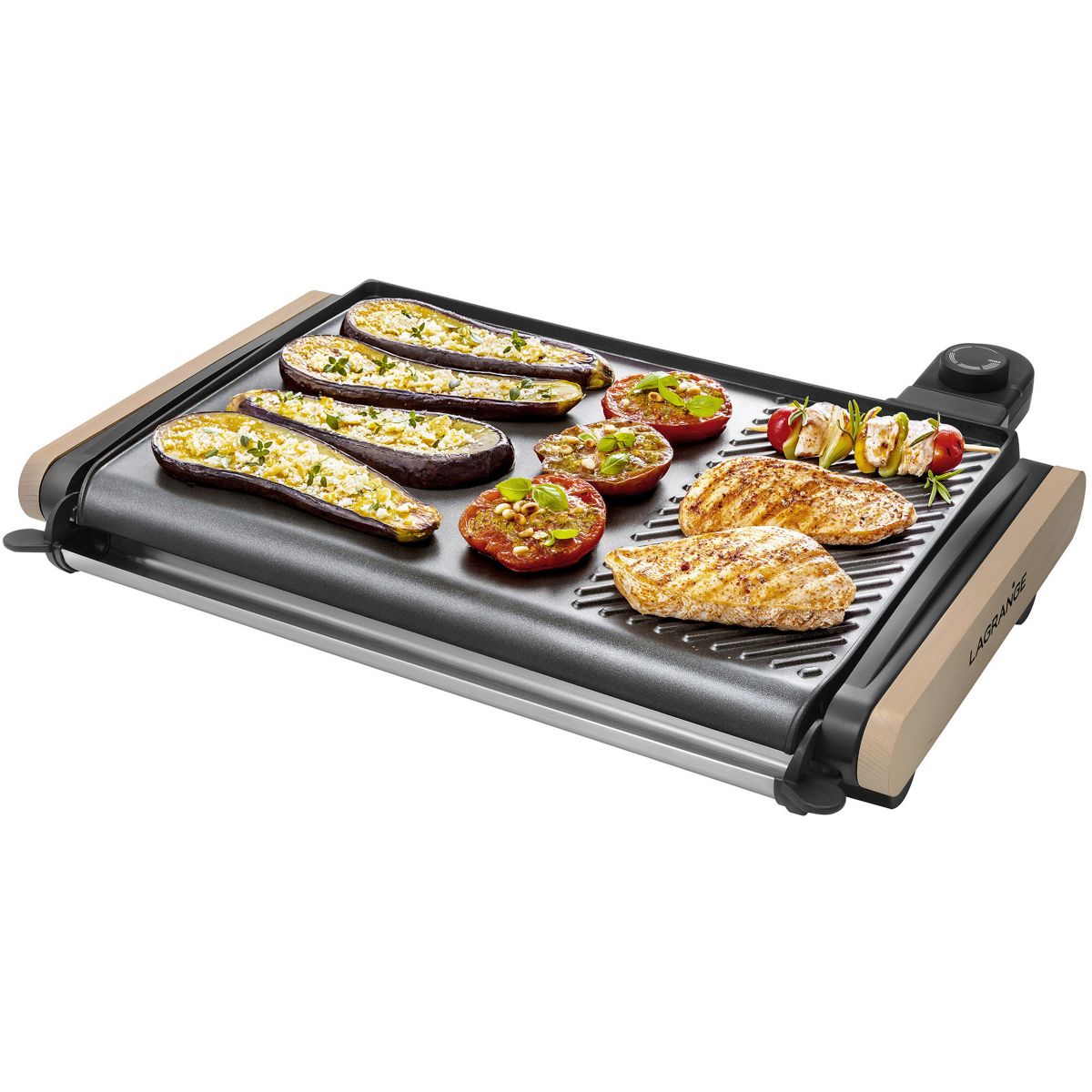 Plancha électrique 229012 bois clair à poser, 43x28 cm bois, LAGRANGE