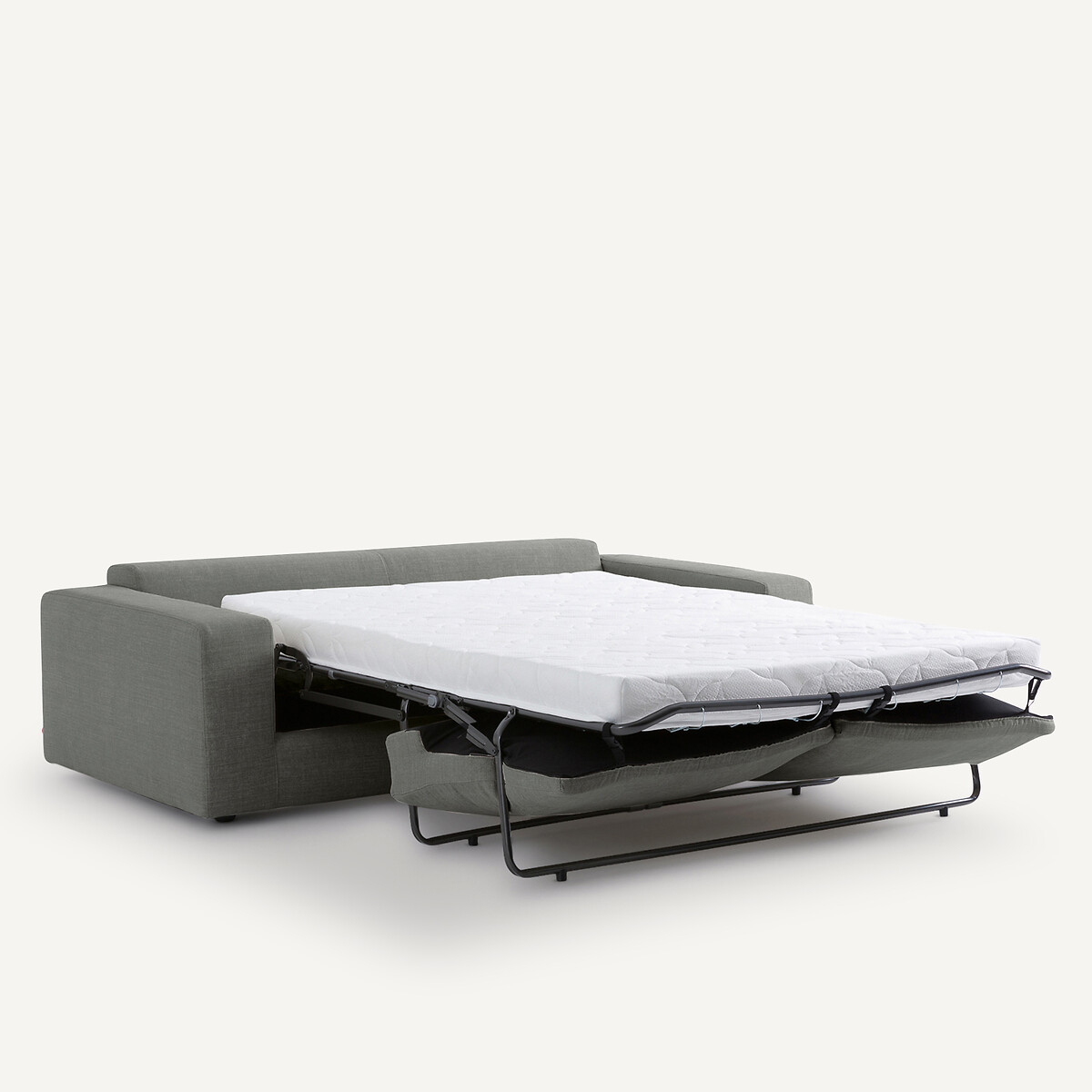 Canapé convertible coton/lin, Skander anthracite, AM.PM