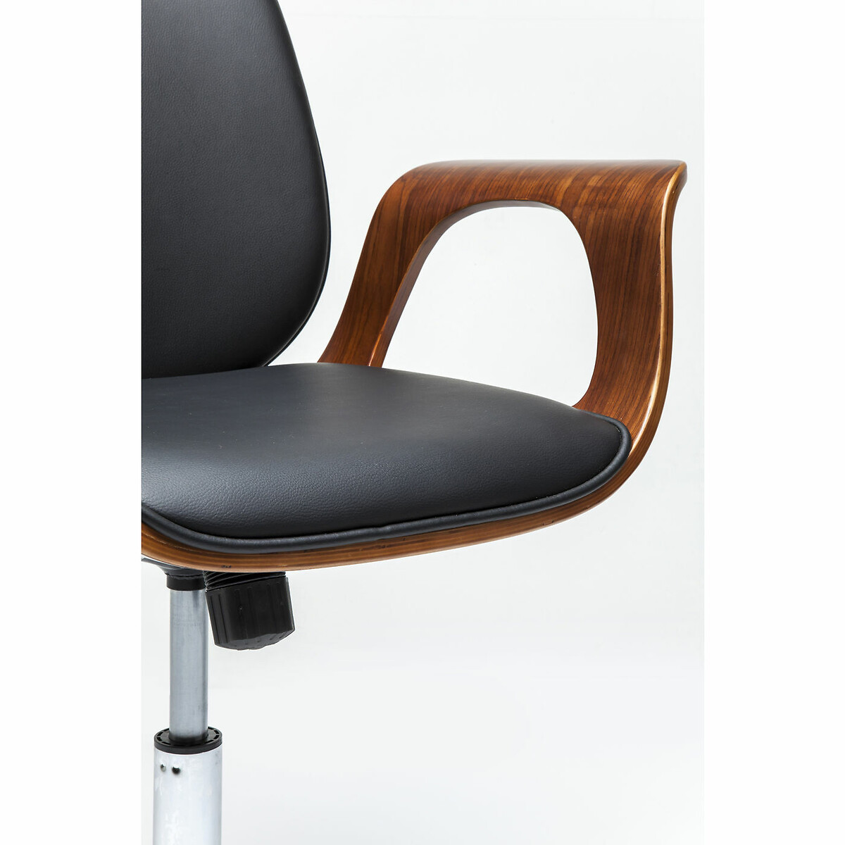 Bürodrehstuhl Patron Walnut schwarz, KARE DESIGN